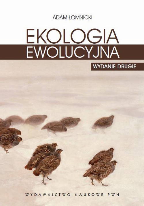Обложка книги под заглавием:Ekologia ewolucyjna