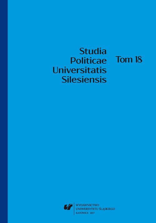 Okładka książki o tytule: „Studia Politicae Universitatis Silesiensis”. T. 18