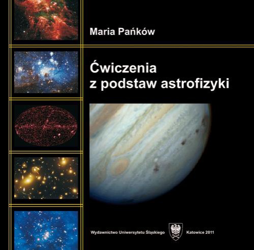 Обложка книги под заглавием:Ćwiczenia z podstaw astrofizyki