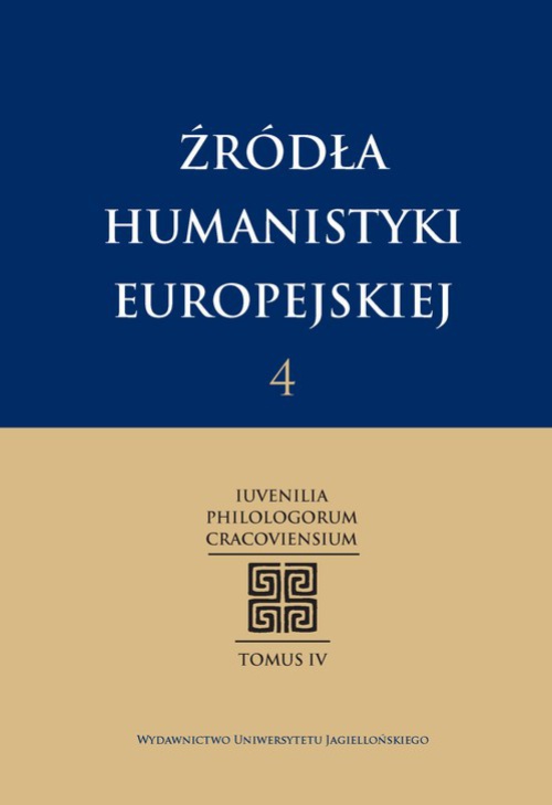 Okładka książki o tytule: Źródła humanistyki europejskiej t. 4.