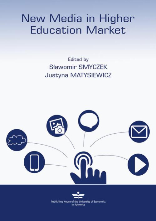 Обложка книги под заглавием:New Media in higher education market