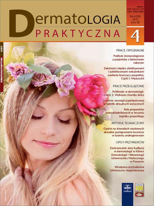Okładka książki o tytule: Dermatologia Praktyczna 4/2015