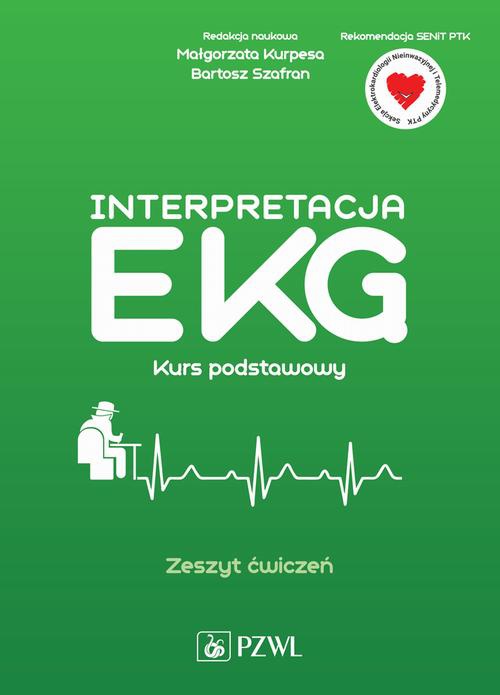 The cover of the book titled: Interpretacja EKG. Kurs podstawowy