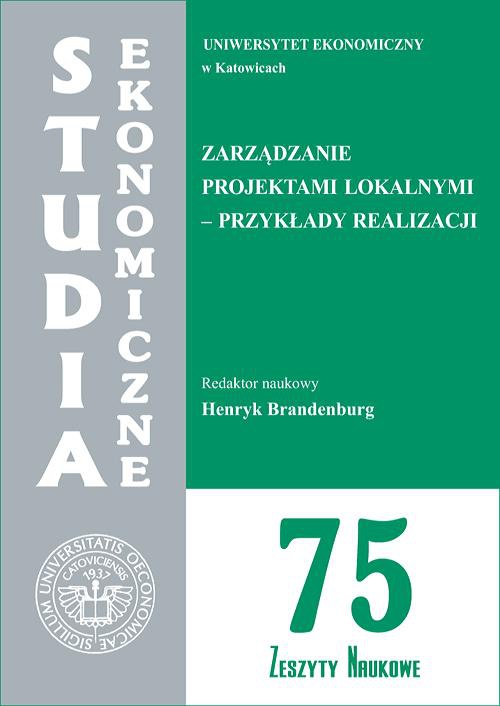 Okładka książki o tytule: Zarządzanie projektami lokalnymi - przykłady realizacji. SE 75