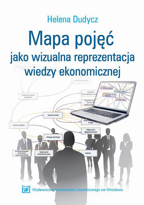 Okładka książki o tytule: Mapa pojęć jako wizualna reprezentacja wiedzy ekonomicznej