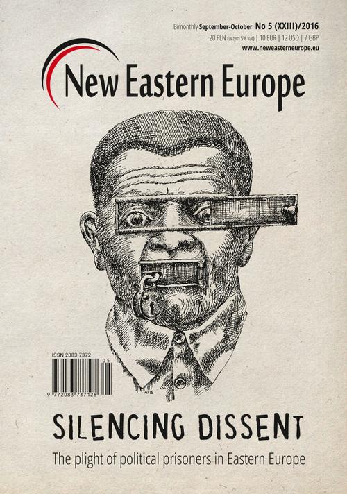 The cover of the book titled: New Eastern Europe 5/2016. Silencing dissent