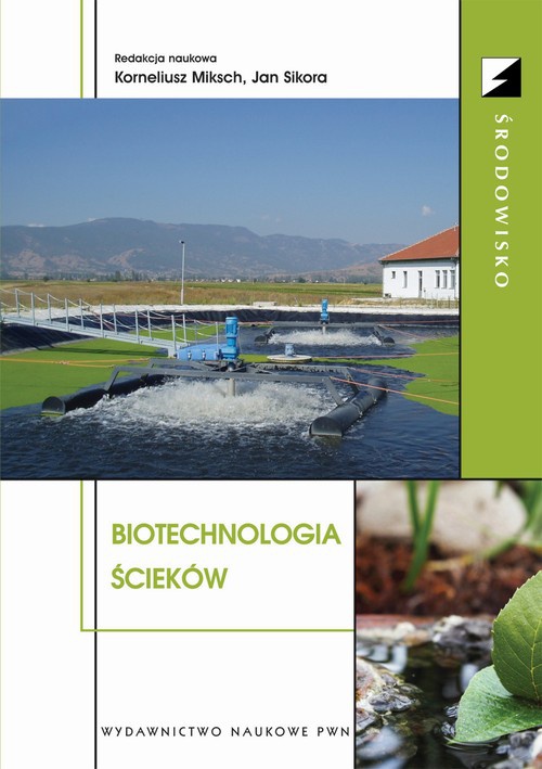 Okładka książki o tytule: Biotechnologia ścieków