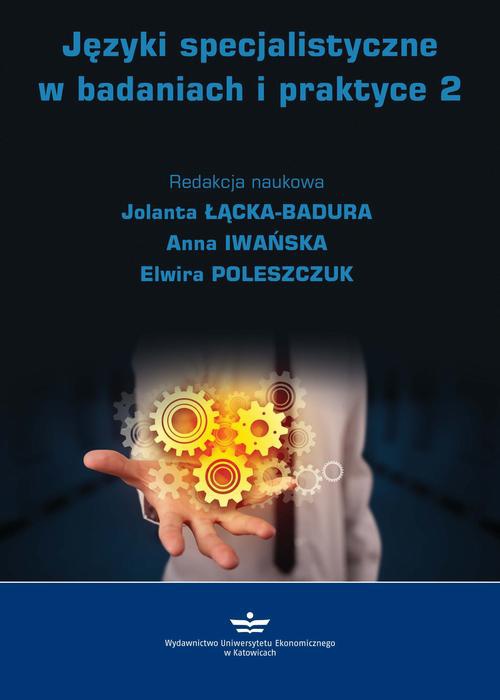 Okładka książki o tytule: Języki specjalistyczne w badaniach i praktyce 2