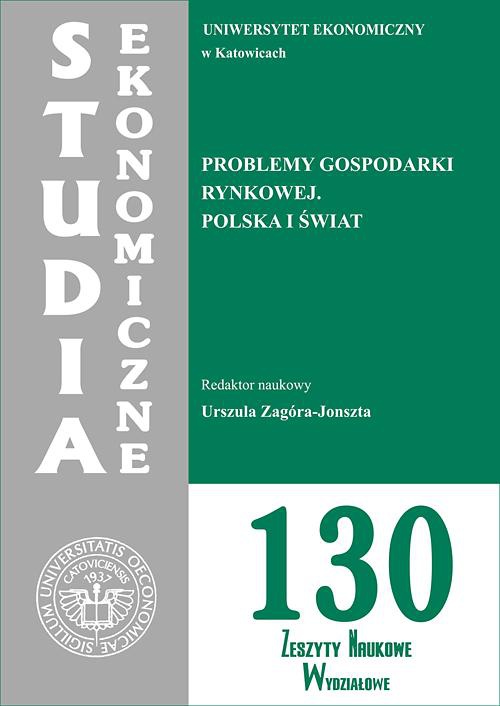 Обложка книги под заглавием:Problemy gospodarki rynkowej. Polska i świat. SE 130