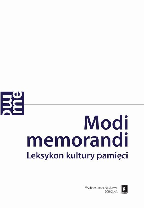 The cover of the book titled: Modi memorandi