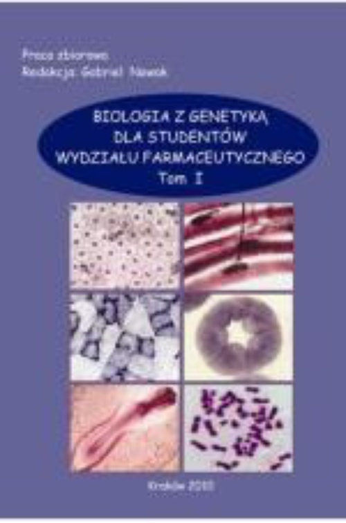 The cover of the book titled: Biologia z genetyką dla studentów wydziału farmaceutycznego, t.1