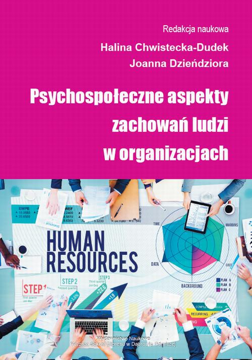 Okładka książki o tytule: Psychospołeczne aspekty zachowań ludzi w organizacjach