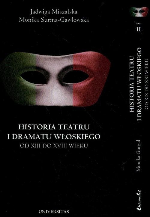 Okładka książki o tytule: Historia teatru i dramatu włoskiego t.1/2