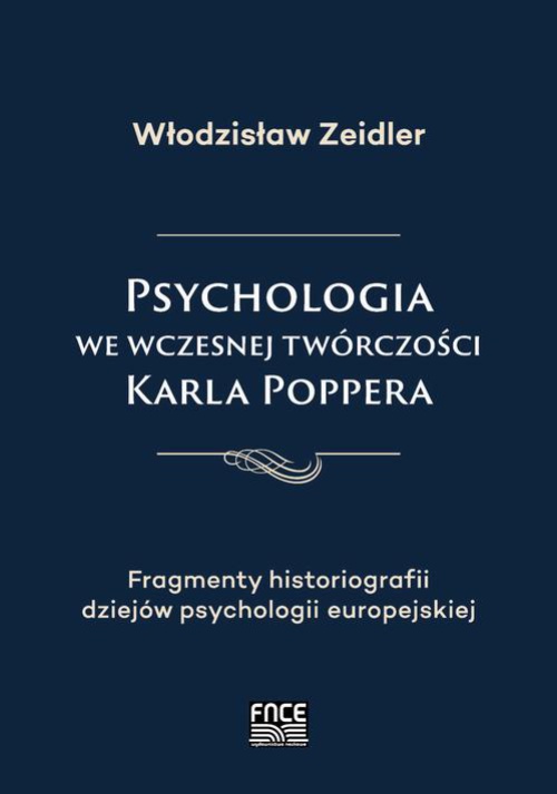 Обложка книги под заглавием:Psychologia we wczesnej twórczości Karla Poppera
