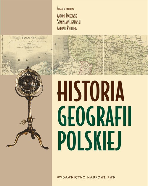 Обложка книги под заглавием:Historia geografii polskiej