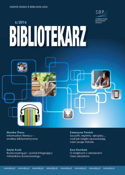 The cover of the book titled: Bibliotekarz 6/2016