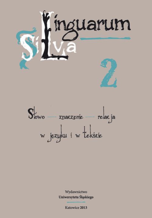 Okładka książki o tytule: Linguarum Silva. T. 2: Słowo - znaczenie - relacja w języku i w tekście
