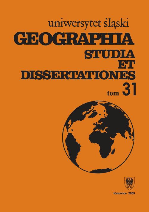 Okładka książki o tytule: Geographia. Studia et Dissertationes. T. 31