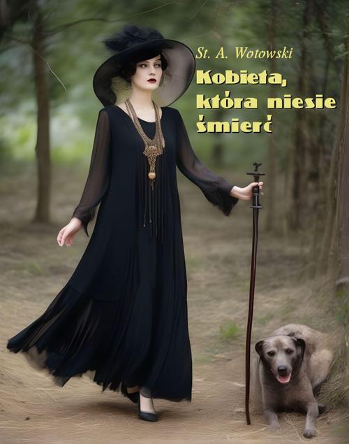 The cover of the book titled: Kobieta, która niesie śmierć. Powieść