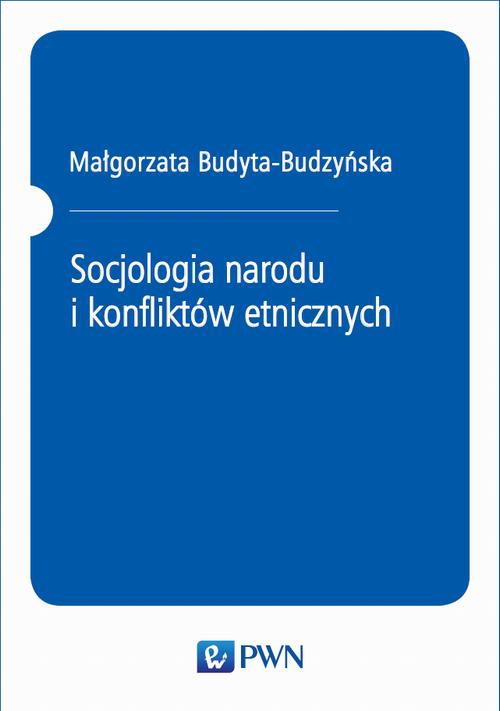Обложка книги под заглавием:Socjologia narodu i konfliktów etnicznych