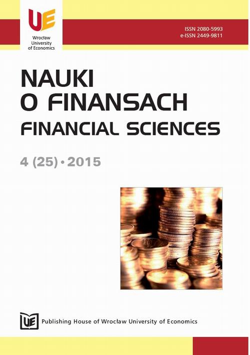 Обложка книги под заглавием:Nauki o Finansach 4(25)