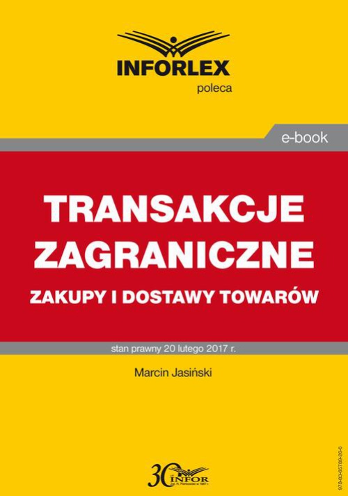 The cover of the book titled: TRANSAKCJE ZAGRANICZNE zakupy i dostawy towarów