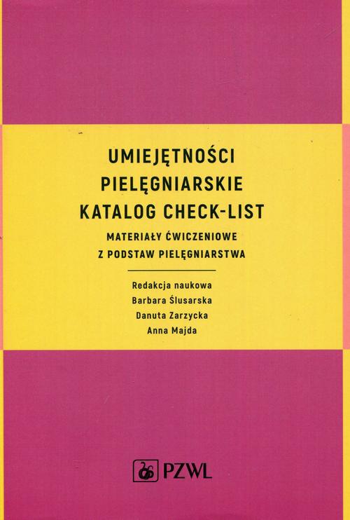 Обложка книги под заглавием:Umiejętności pielęgniarskie katalog check-list