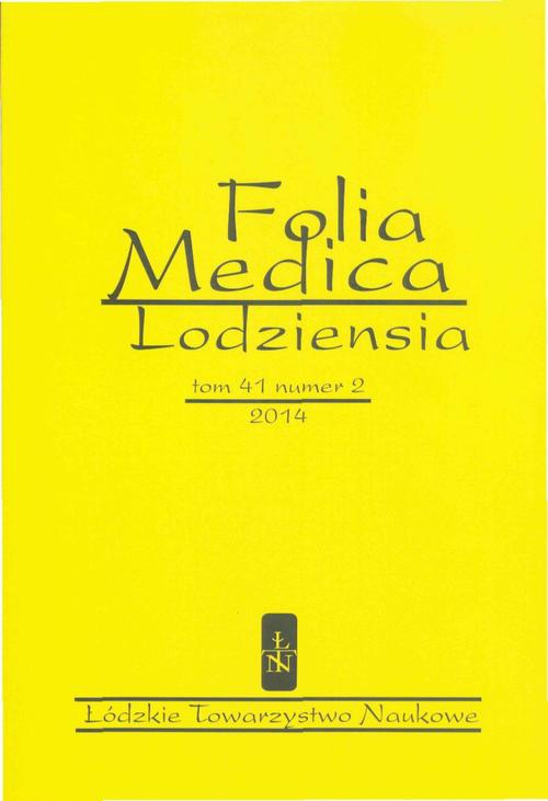 Okładka książki o tytule: Folia Medica Lodziensia t. 41 z. 2/2014