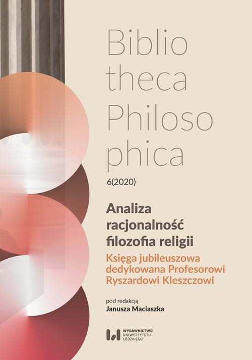 The cover of the book titled: Analiza, racjonalność, filozofia religii