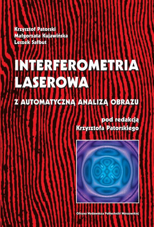 Обложка книги под заглавием:Interferometria laserowa z automatyczną analizą obrazu