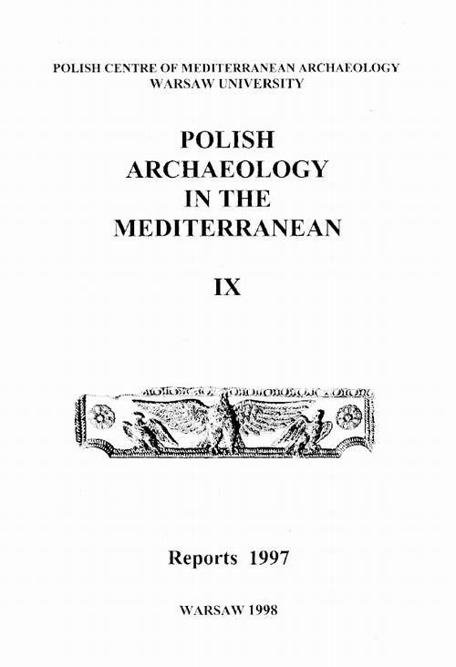 The cover of the book titled: Polish Archaeology in the Mediterranean 9