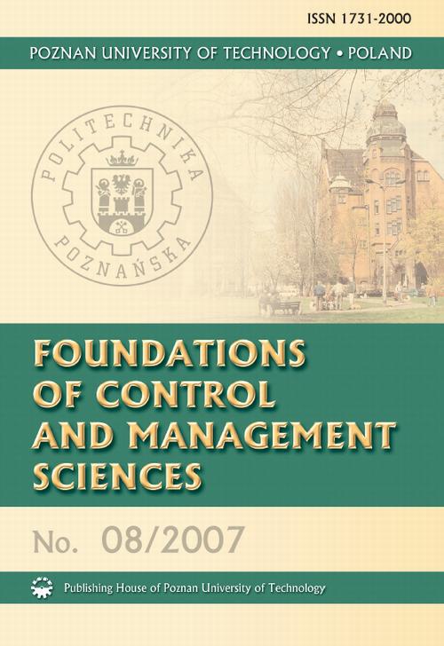Okładka książki o tytule: Foundations of Control 8/2007