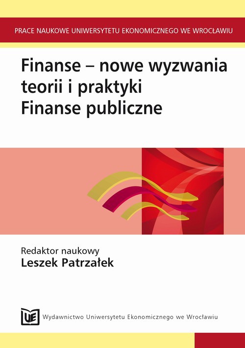 Обложка книги под заглавием:Finanse - nowe wyzwania teorii i praktyki. Finanse publiczne