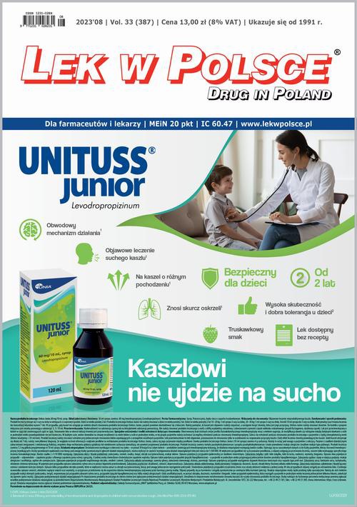 Okładka książki o tytule: Lek w Polsce 08/2023