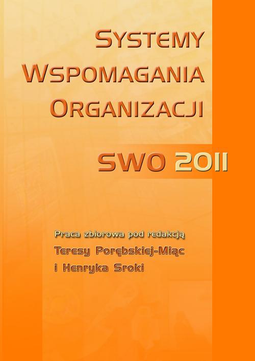 Okładka książki o tytule: Systemy wspomagania organizacji SWO 2011