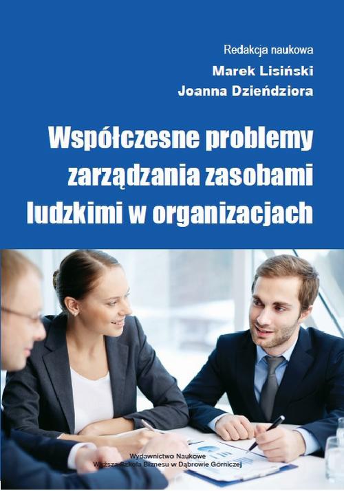 Обложка книги под заглавием:Współczesne problemy zarządzania zasobami ludzkimi w organizacjach