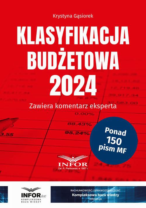 Обложка книги под заглавием:Klasyfikacja Budżetowa 2024