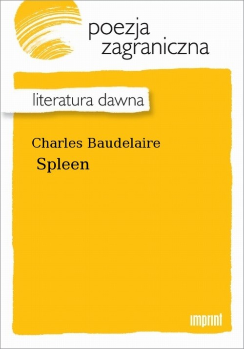 The cover of the book titled: Spleen