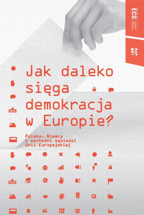 Обложка книги под заглавием:Jak daleko sięga demokracja w Europie