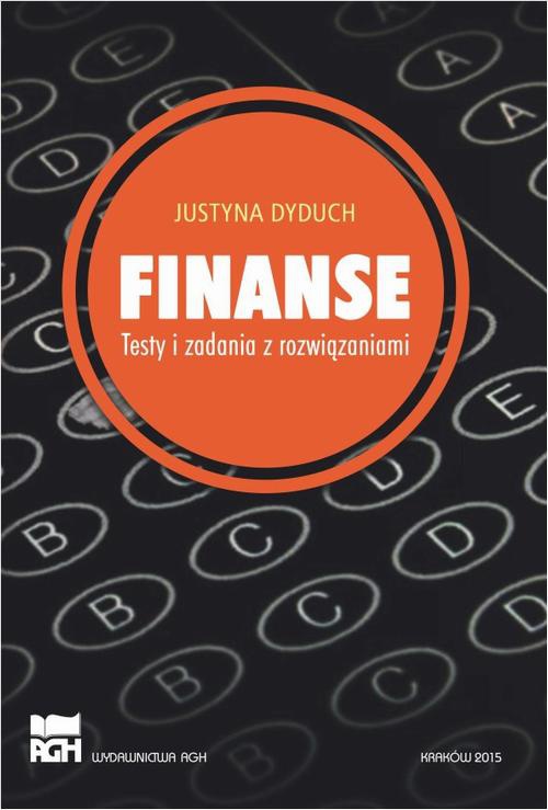Обложка книги под заглавием:Finanse. Testy i zadania z rozwiązaniami