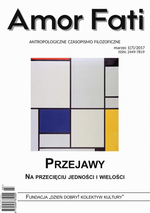 The cover of the book titled: Amor Fati 1(7)/2017 – Przejawy