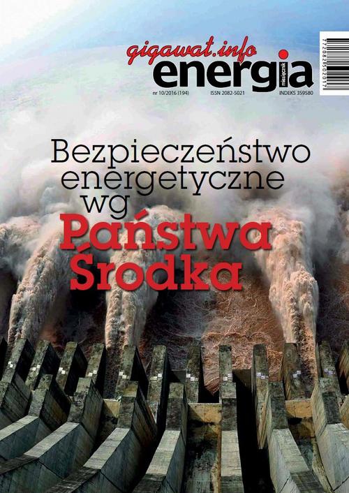 Okładka książki o tytule: Energia Gigawat nr 10/2016