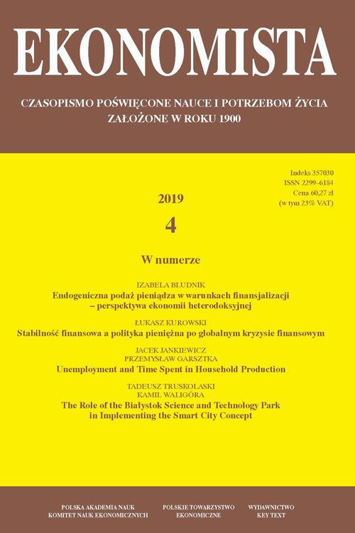 Обкладинка книги з назвою:Ekonomista 2019 nr 4