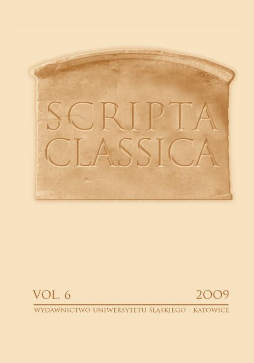 Okładka książki o tytule: Scripta Classica. Vol. 6