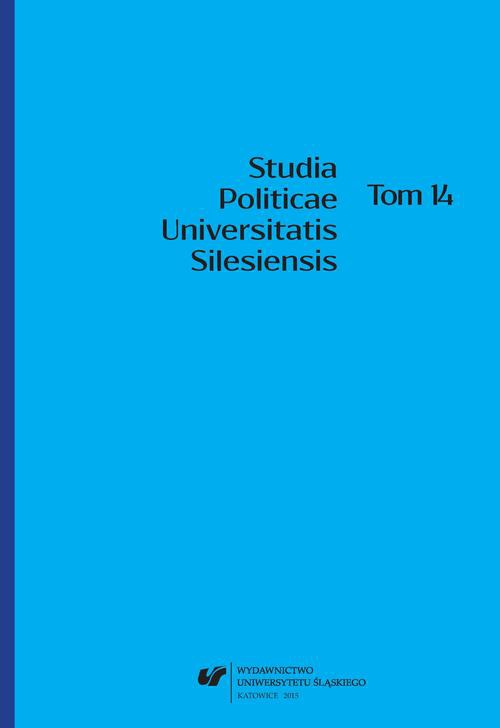 The cover of the book titled: Studia Politicae Universitatis Silesiensis. T. 14