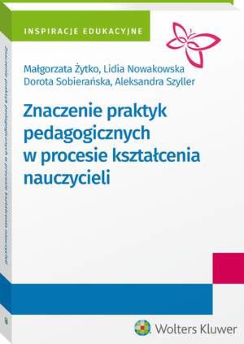 Обложка книги под заглавием:Znaczenie praktyk pedagogicznych w procesie kształcenia nauczycieli