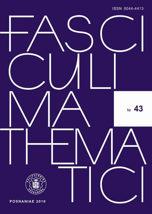 The cover of the book titled: Fasciculi Mathematici 2010/43