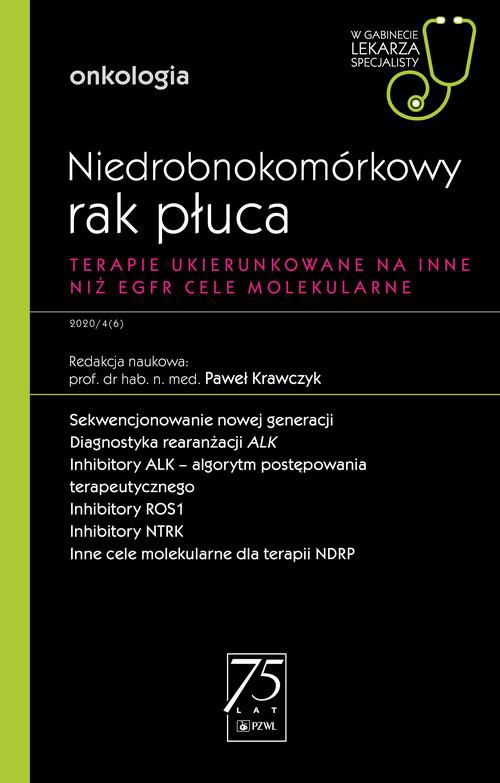 The cover of the book titled: W gabinecie lekarza specjalisty. Onkologia. Niedrobnokomórkowy rak płuca