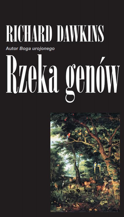 Обложка книги под заглавием:Rzeka genów