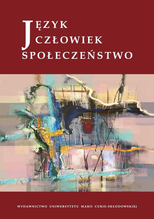 Обложка книги под заглавием:Język - Człowiek - Społeczeństwo